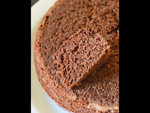 Basic Eggless chocolate sponge cake | Eggless chocolate cake recipe without condensed milk and curd
